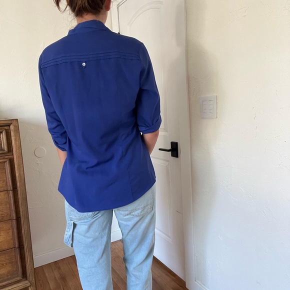 H&M Electric Blue Button Down - Picture 6 of 8